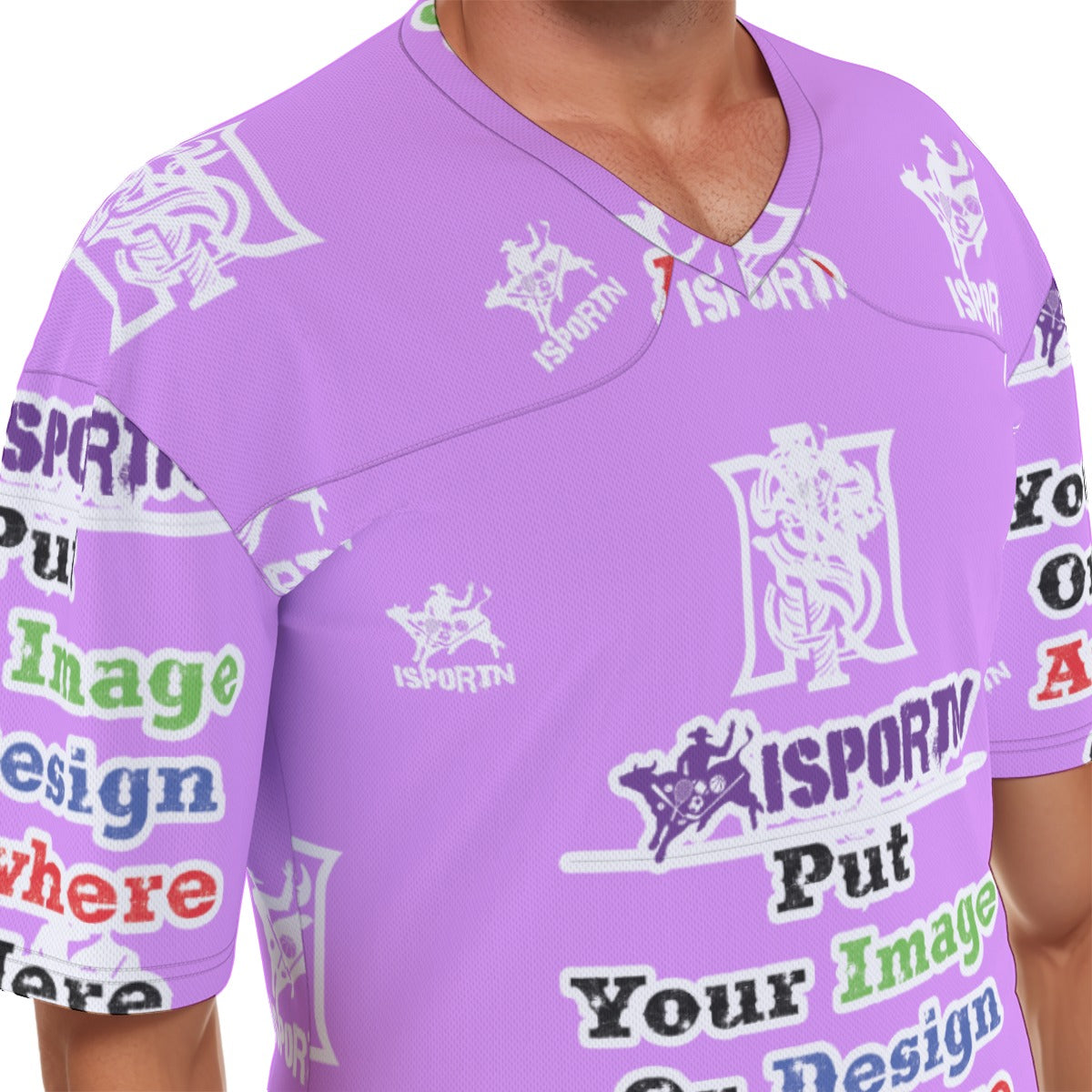 iSportn V-Neck Football Jersey – Classic Style | Breathable, Skin-Friendly Fabric | 100% Polyester |