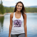 Twisted M Stables "Barrel Racer" Racerback Womens Tank Top for Spring & Summer Time