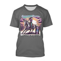 Twisted M Stables Grey Large M Women's T-Shirt